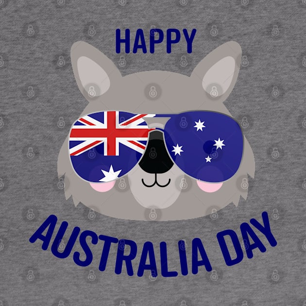 Happy Australia Day - wombat style by Polyxz Design